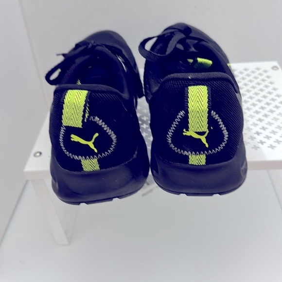 PUMA TWITCH RUNNER TRAIL LOW BLACK LIME SQUEEZE Athletic Sneakers Size 11 - Picture 2 of 7